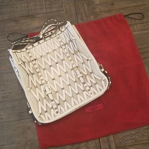 VALENTINO Rockstud Lattice Shopper Tote